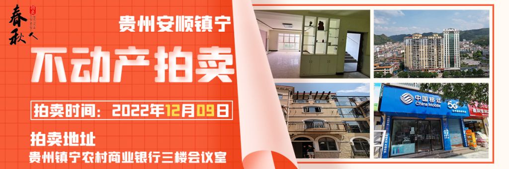 【已结束】镇宁县商铺、住宅、商业展位拍卖公告
