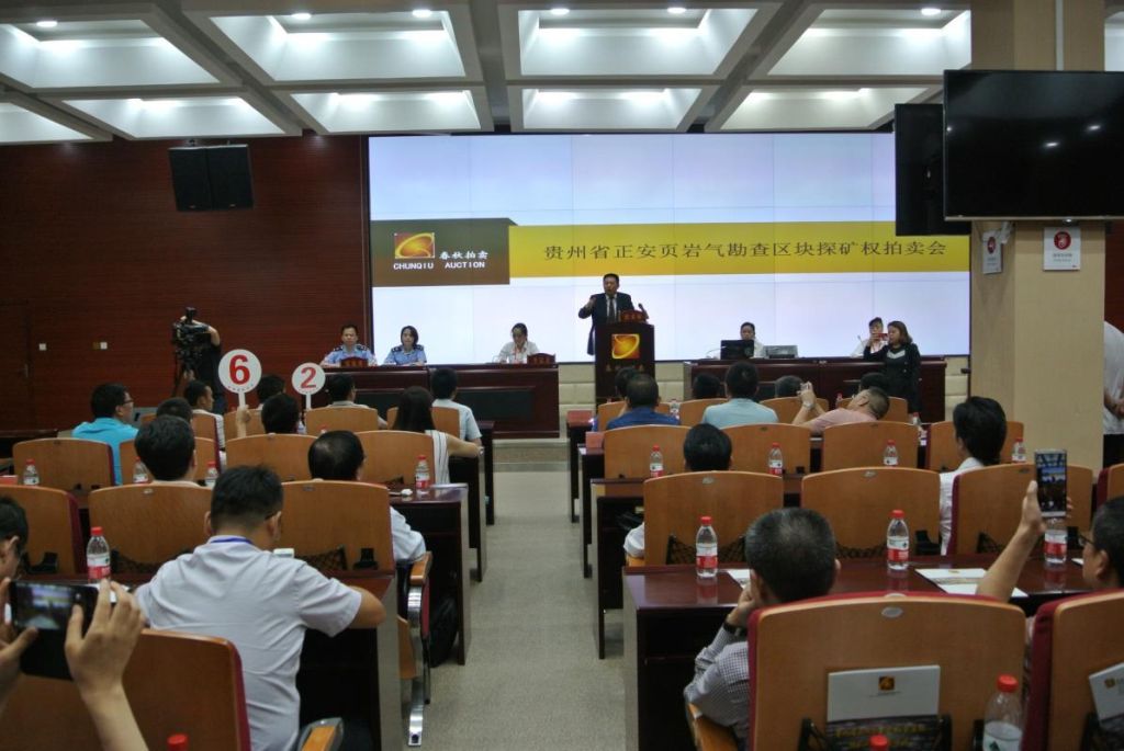 中国首次页岩气探矿权拍卖 