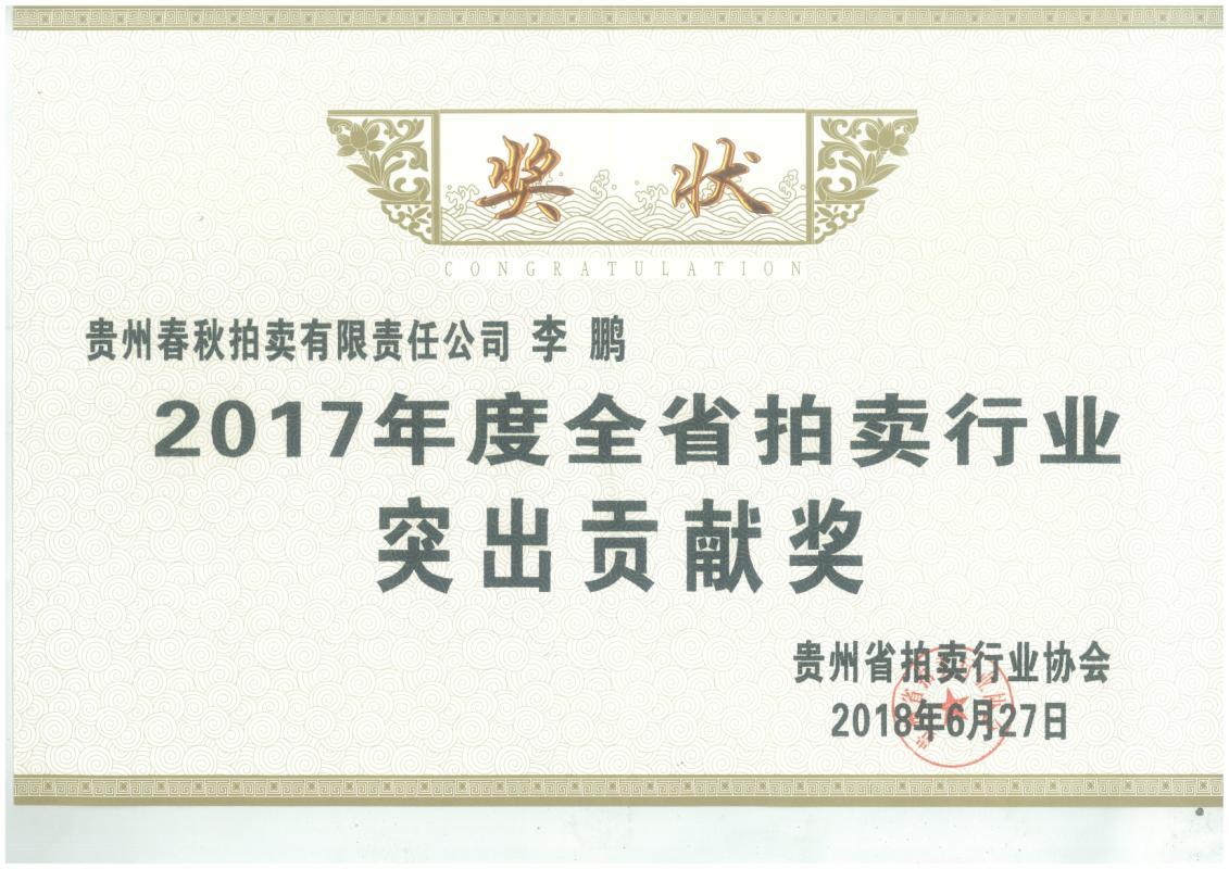 2017年突出贡献奖 